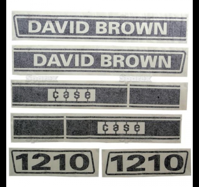 Bonnet decal set Case David Brown 1210