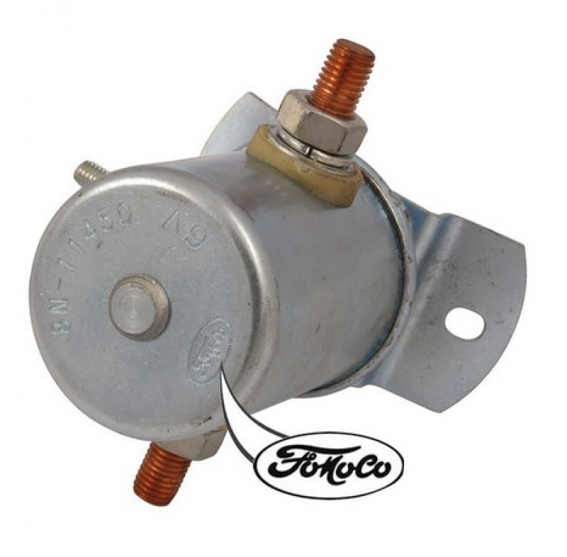Starter solenoid with FOMOCO script