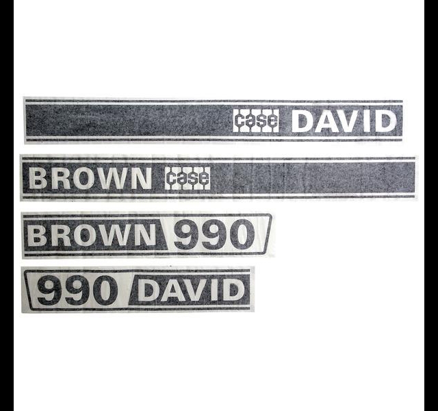 David Brown Case 990, bonnet decal set