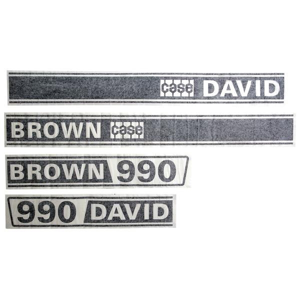 David Brown Case 990, bonnet decal set