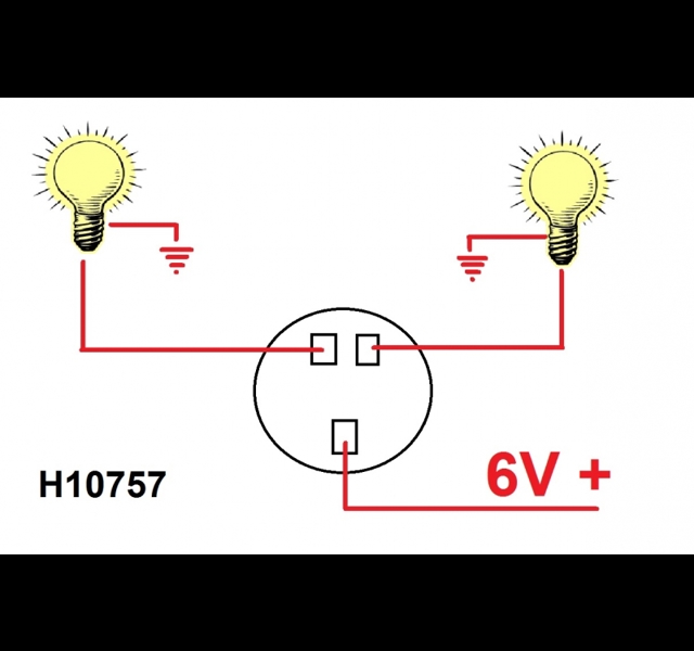 Indicator switch and relais unit 6 Volt Histoparts