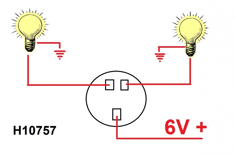 Indicator switch and relais unit 6 Volt Histoparts
