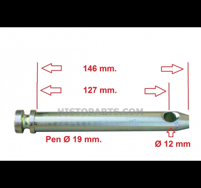 Topstang pen 19 x 127 mm Histoparts