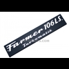 Bonnet side emblem Fendt Farmer 106 LS