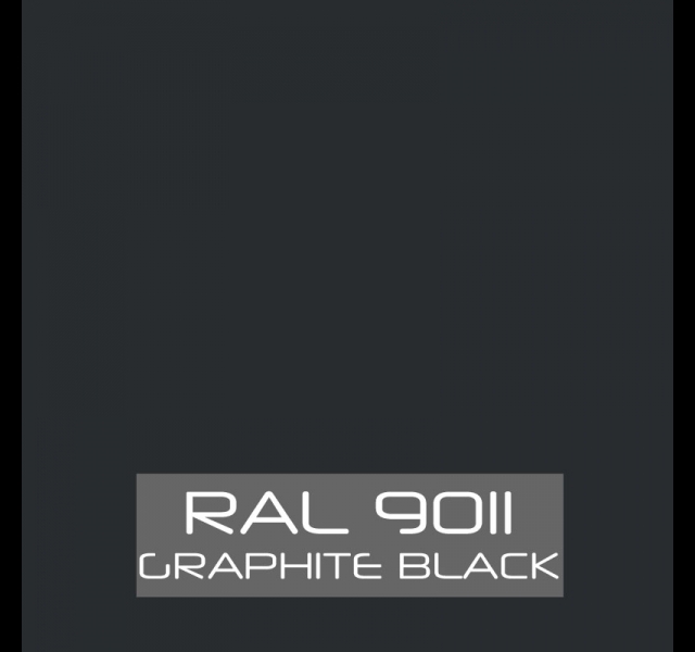 Ral 9011 Graphit zwart, 1 Ltr