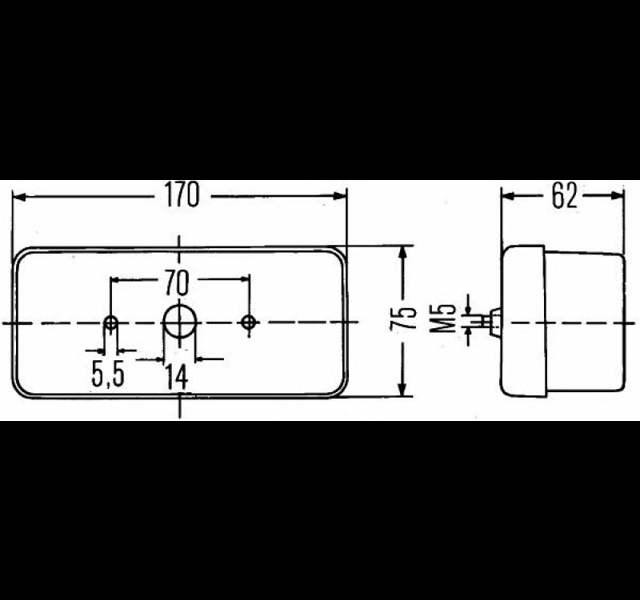 Hella Achterlicht, Links (2) in detail