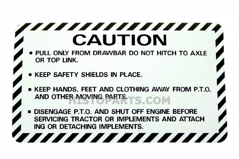 FORD DECAL on rear axle “CAUTION”