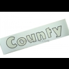 COUNTY stikker voor achterop de stoel