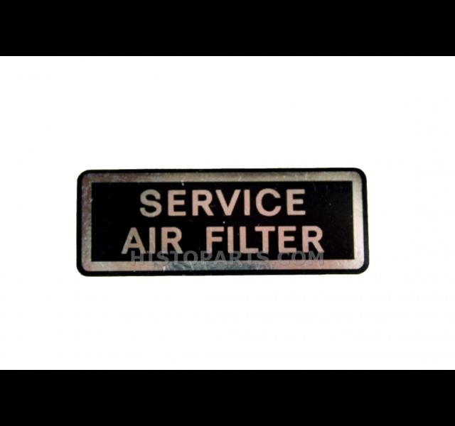 Decal Ford 7000 Air Filter Warning