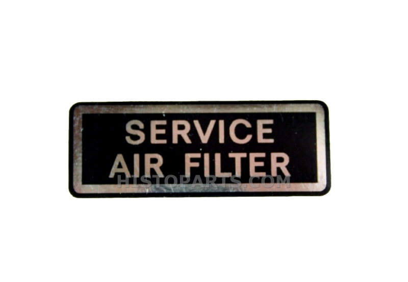 Decal Ford 7000 Air Filter Warning