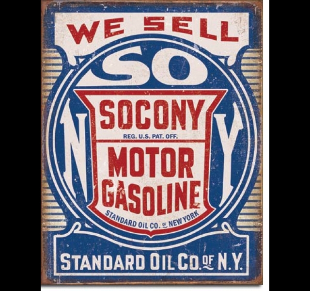 Socony Gasoline, Metal workshop sign