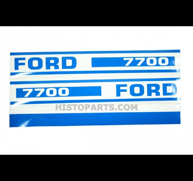Ford 7700 motorkap stikker set