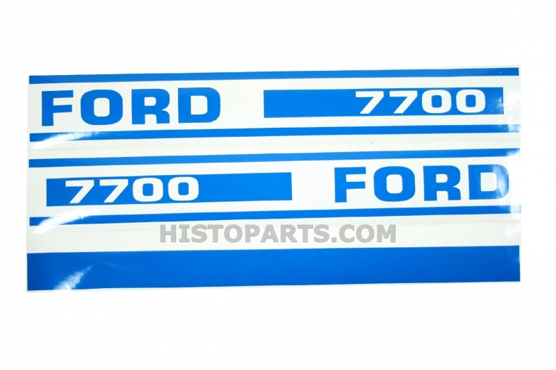 Ford 7700 motorkap stikker set