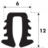 'U' Type Glazing Rubber Histoparts