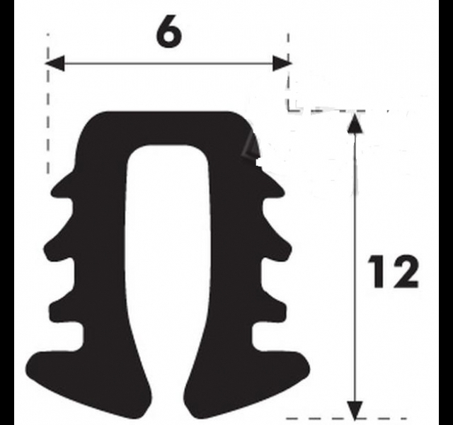 'U' Type Glazing Rubber Histoparts