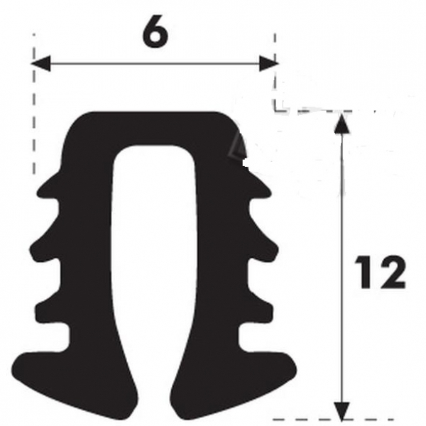 'U' Type Glazing Rubber Histoparts