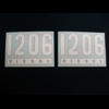 1206 Diesel. Bonnet decal set