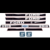 Ford Black & Red Hood Decal Set 3910