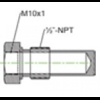 Adapter voor temperatuurmeter 1/2" NPT x M10 x 1 Histoparts