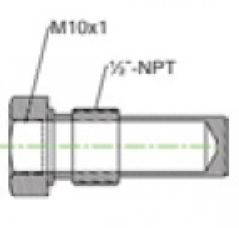 Adapter for temperature gauge 1/2" NPT x M10 x 1 Histoparts