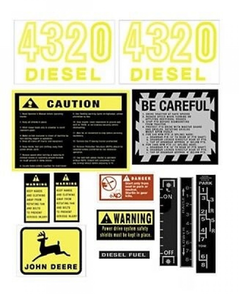 John Deere 4320 Decal set