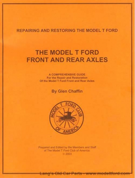 Voor en achteras revisie handboek T-Ford