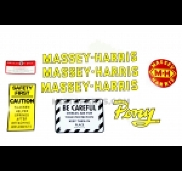 Decal Set Massey Harris Pony. Vinyl set