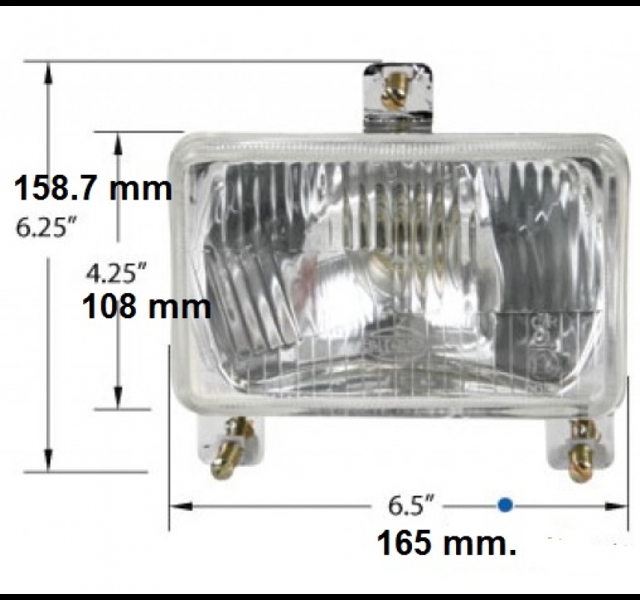 Koplampen set Massey Ferguson in detail