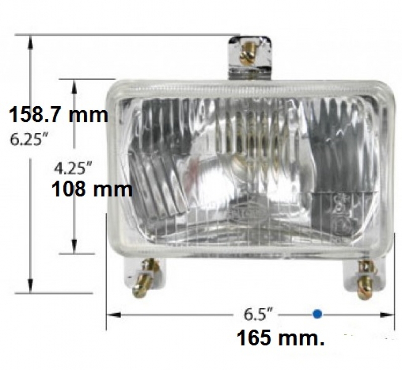 Koplampen set Massey Ferguson in detail
