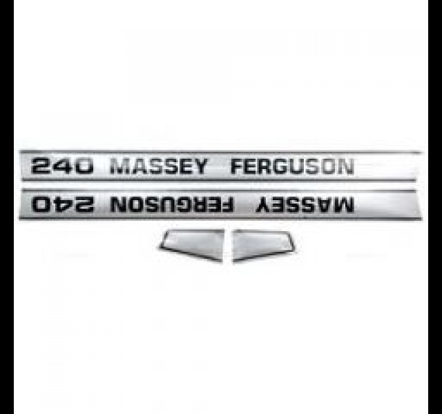 Bonnet Decal set. Massey Ferguson 240