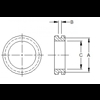 Open grommet 9.5 mm x 8 mm Histoparts