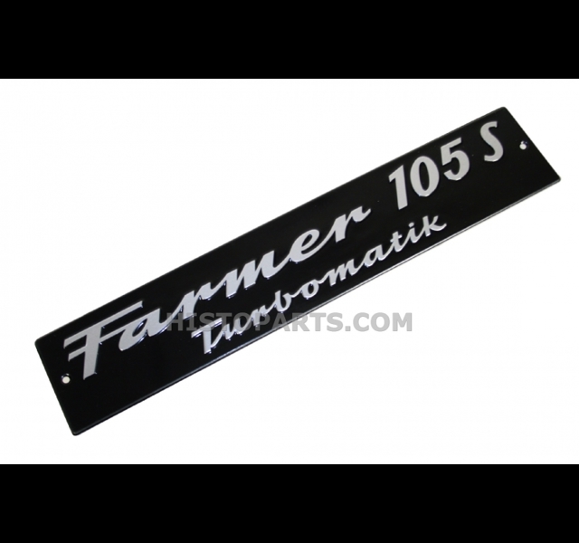 Bonnet side emblem Fendt Farmer 105S