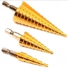 Conische Plaatfrezen HSS set. 3 delig