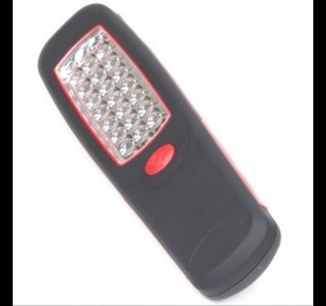 LED Flashlight, 24 LEDs with magnet