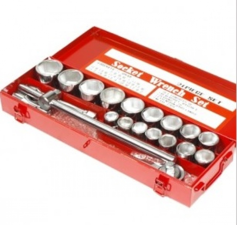 3/4" Hexagon Socket Set Inch- 21 Piece