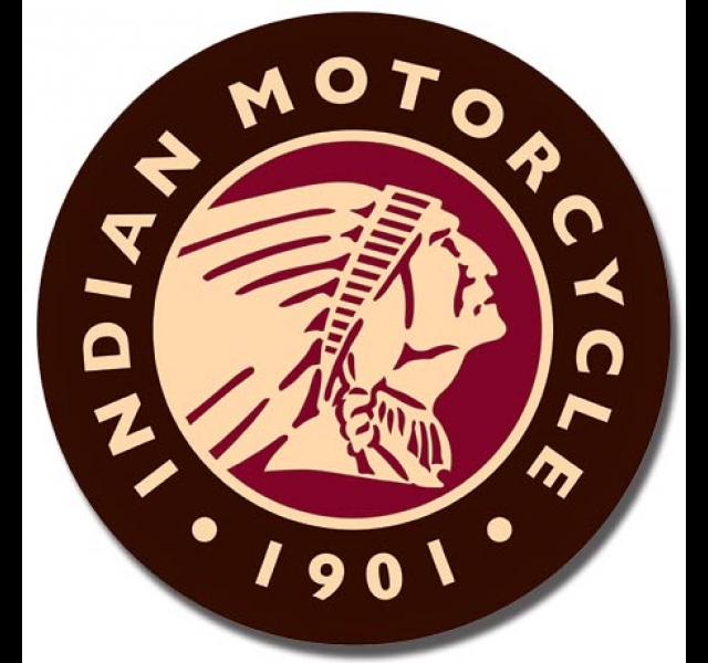 Indian Motorcycles - Metalen wandbord