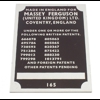 Commissie plaatje Massey Ferguson 165, 1965 en later