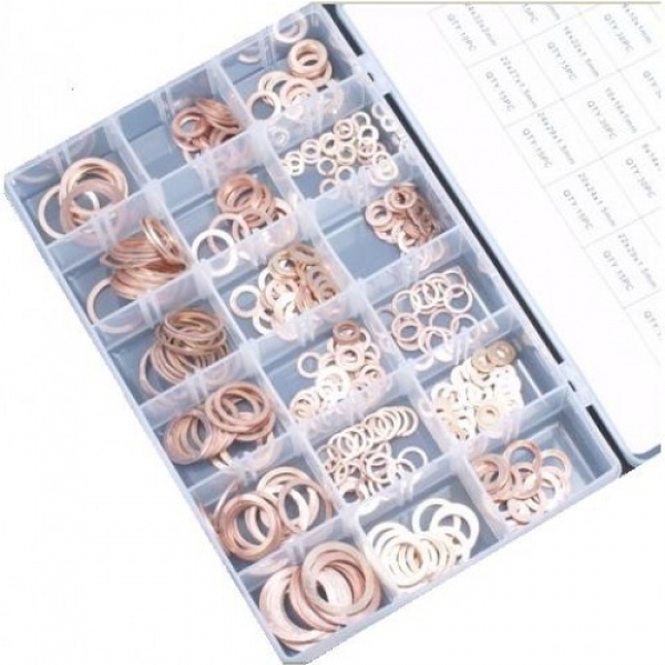 Koperen Ringen Assortiment, 350 Delig