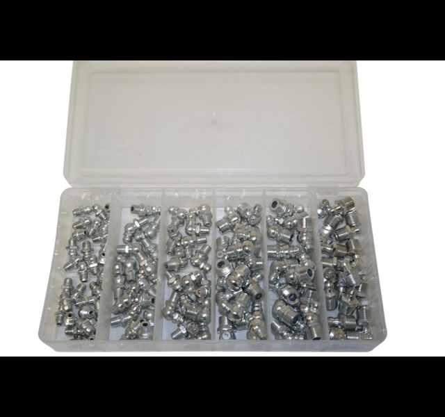 Grease Nipple INCH, assortment Box, 110pc