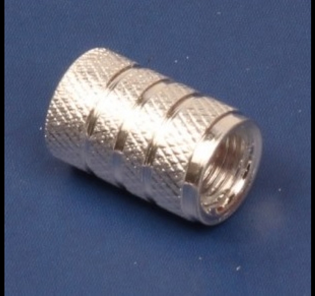Ventieldop set, Zilver kleurig. 5 delige set