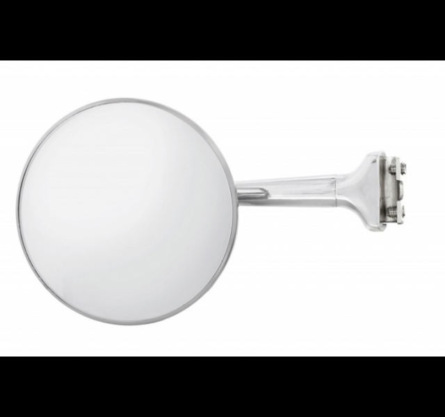Mirror with straight arm.