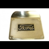 Step plates, solid brass, Ford script