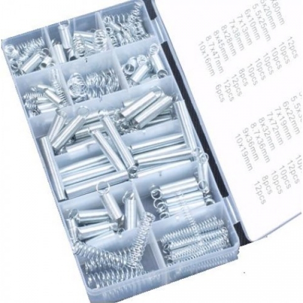 Assortiment trekveren en drukveren 200 delig