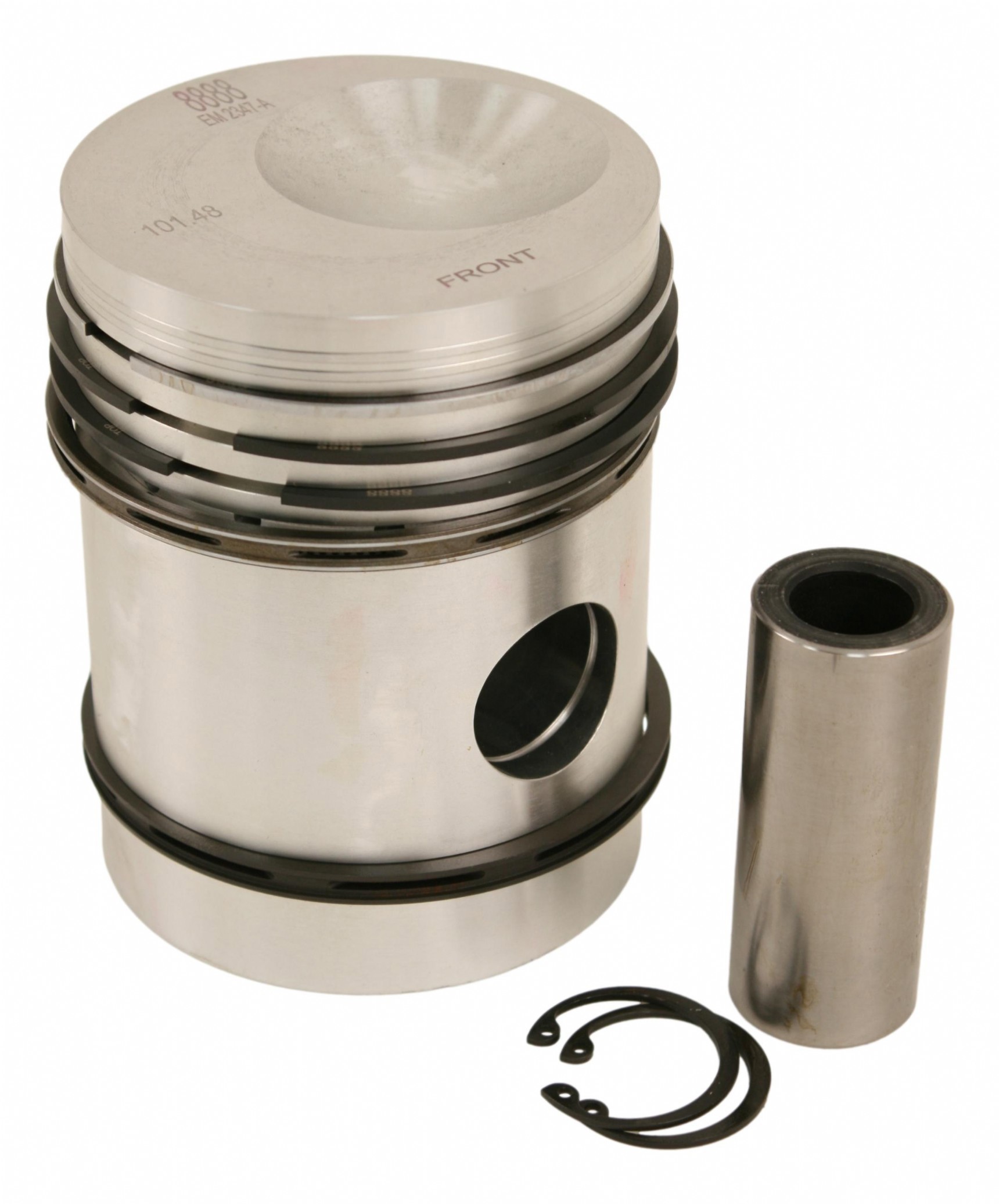 Piston with piston rings, Farmall BMD, SBMD, B450