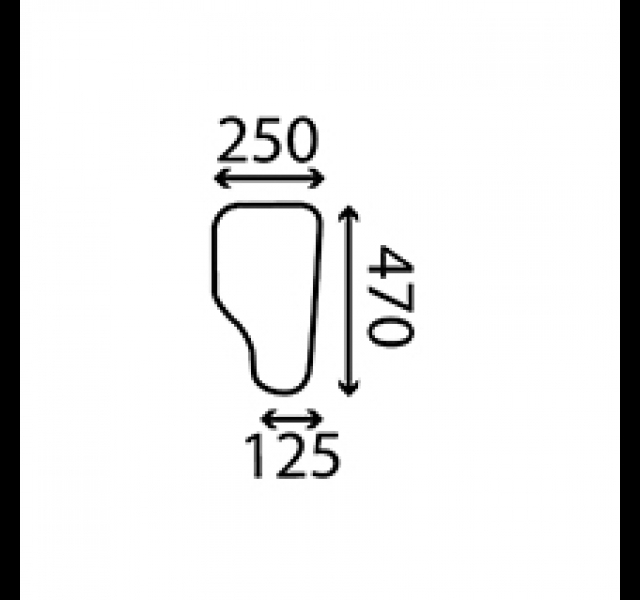 Cab Glass- LH Lower Front (10mm)- Clear