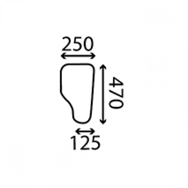 Cab Glass- LH Lower Front (10mm)- Clear