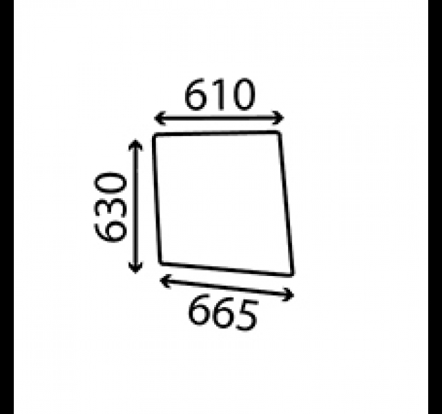 Cab Glass- RH Top Door- Clear