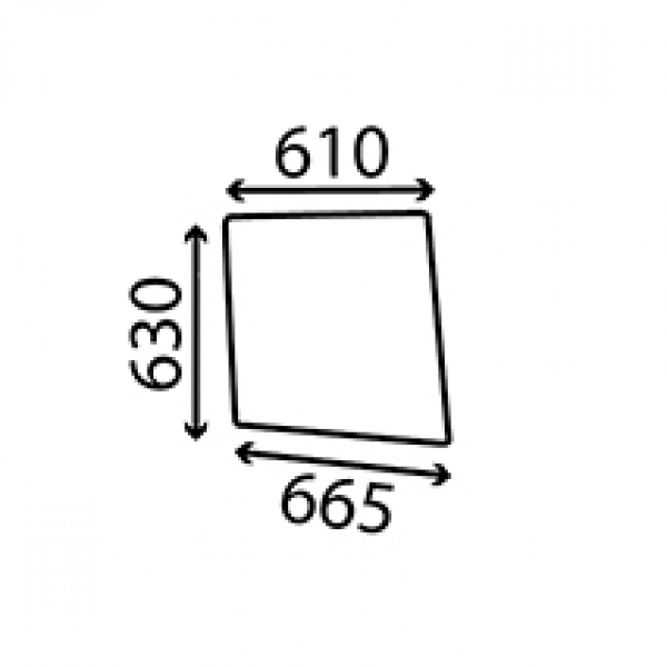Cab Glass- RH Top Door- Clear