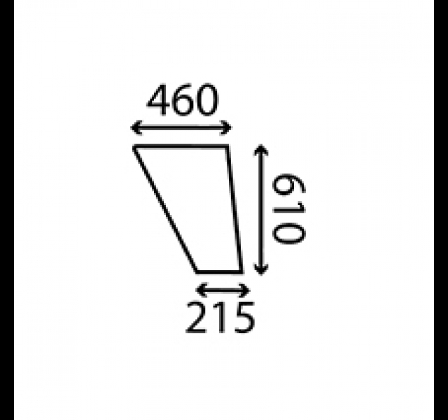 Cab Glass- RH Lower Door- Clear.