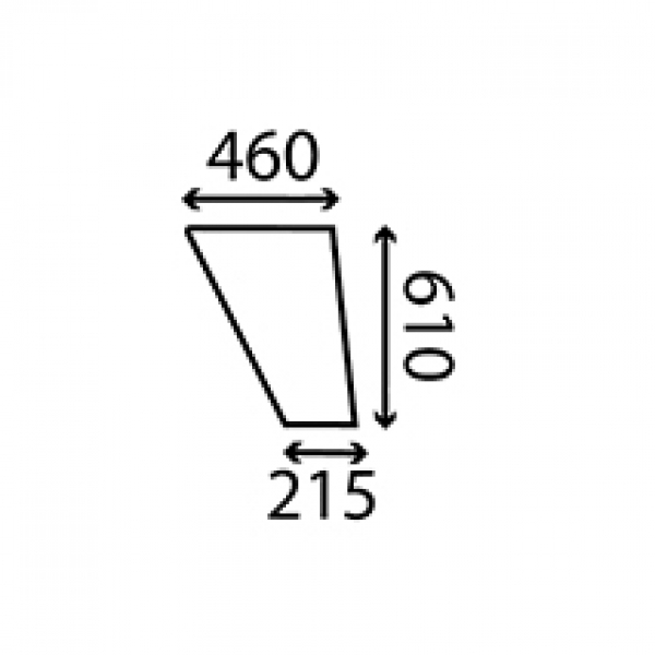 Cab Glass- RH Lower Door- Clear.